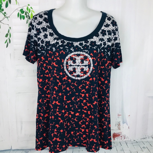 Tory Burch Tops - TORY BURCH Signature 100% Cotton Top Blouse Medium